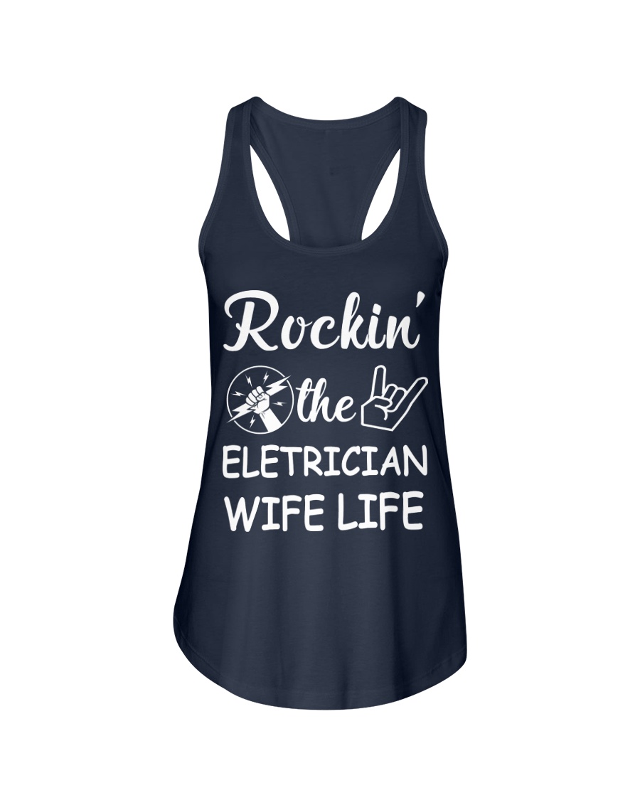 Electrician Wife Ladies Flowy Tank