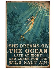 Mermaid She Dreams Of The Ocean Vertical Poster tile
