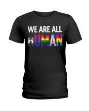 We are all Human Ladies T-Shirt thumbnail