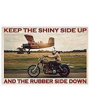 Biker Keep The Shiny Side Up 36x24 Poster front