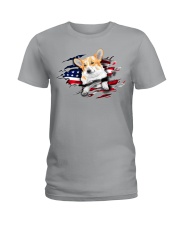 Corgi Flag Ladies T-Shirt thumbnail