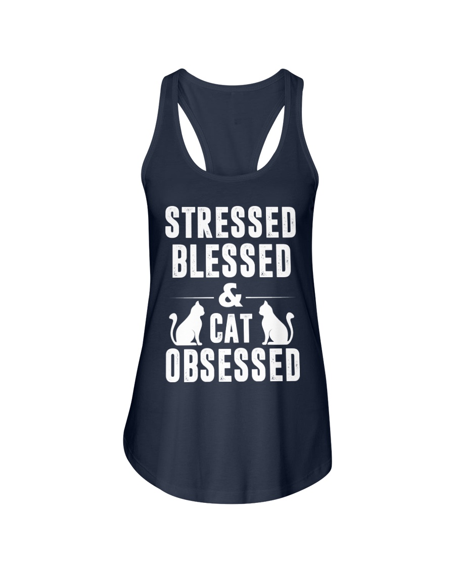 cat obsessed Ladies Flowy Tank