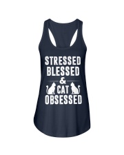 cat obsessed Ladies Flowy Tank front
