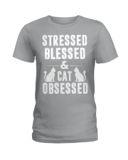cat obsessed Ladies T-Shirt thumbnail