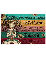 Yoga Peace Love And Light 36x24 Poster front
