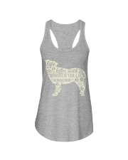 Life is better with boder collies around Ladies Flowy Tank tile