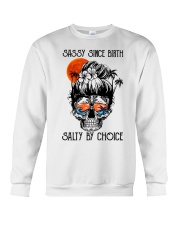 Ocean Sassy Since Birth Salty By Choice Crewneck Sweatshirt tile