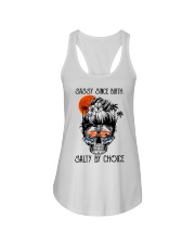 Ocean Sassy Since Birth Salty By Choice Ladies Flowy Tank tile
