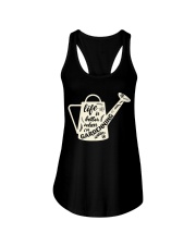 Life is better when i'm gardenning Ladies Flowy Tank front