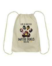 Dog Life Is Better - Hoodie And T-shirt Drawstring Bag thumbnail