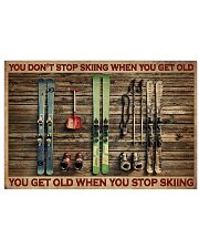 Skiing You Don't Stop Skiing 36x24 Poster front
