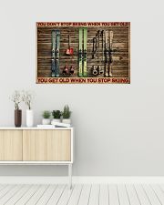 Skiing You Don't Stop Skiing 36x24 Poster poster-landscape-36x24-lifestyle-01