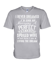 Spoiled wife V-Neck T-Shirt thumbnail