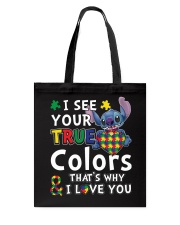 Autism I See Your True Colors Tote Bag thumbnail