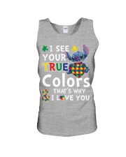 Autism I See Your True Colors Unisex Tank thumbnail