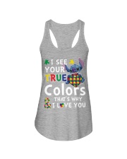 Autism I See Your True Colors Ladies Flowy Tank thumbnail