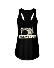 Life is better when i'm sewing Ladies Flowy Tank front