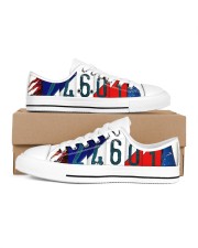 LIMITED EDITION Men's Low Top White Shoes inside-left-outside-left