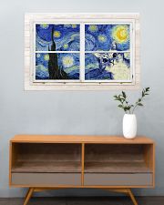 Cat Starry Night 36x24 Poster poster-landscape-36x24-lifestyle-21