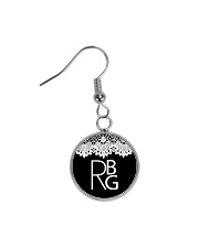 Feminist RBG Circle Earrings front