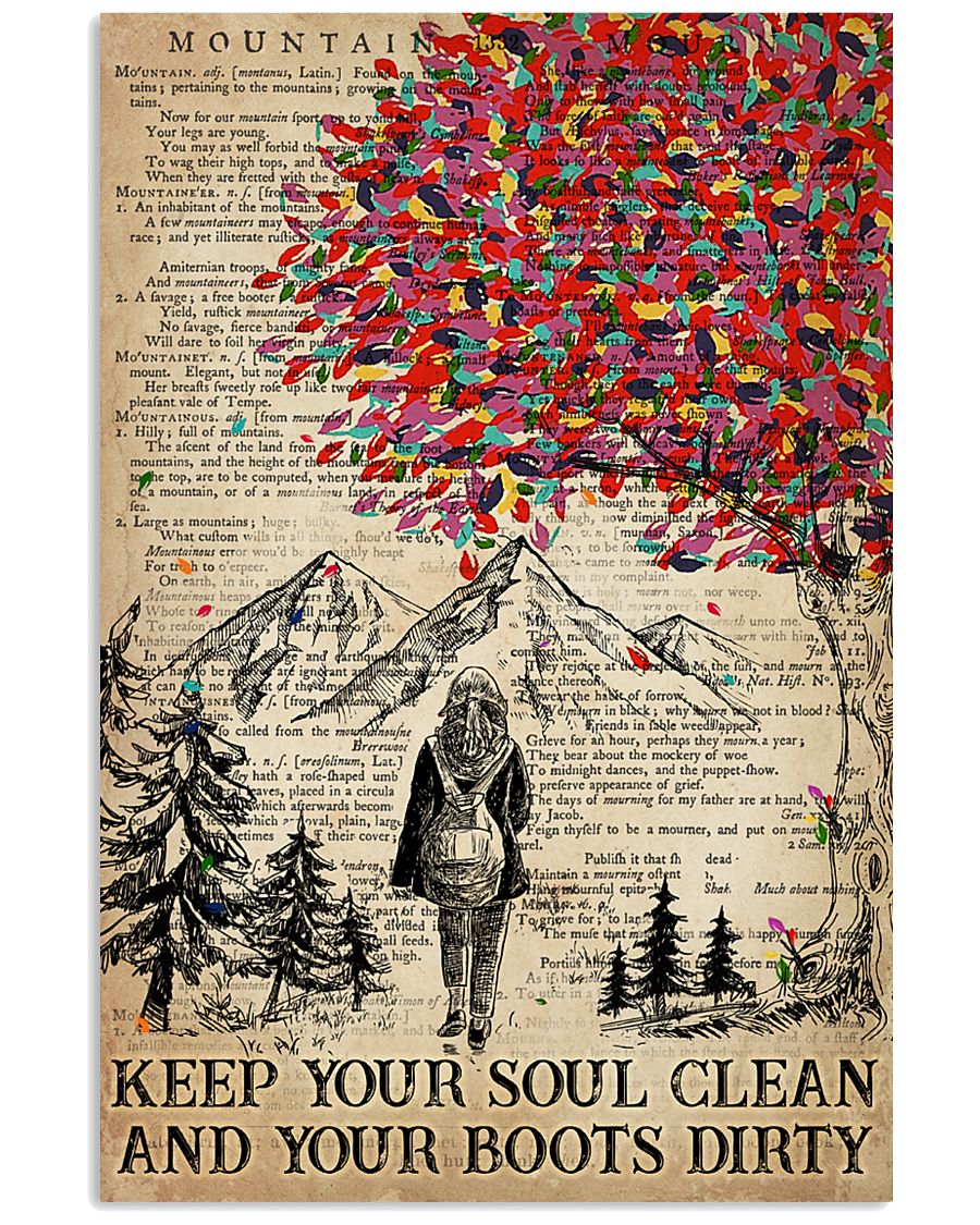 Hiking Keep Your Soul Clean 16x24 Poster