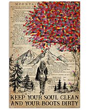 Hiking Keep Your Soul Clean 16x24 Poster front