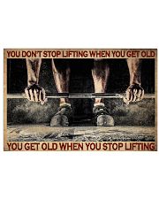 Fitness You Don't Stop Lifting 36x24 Poster front
