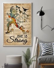 Running She Is Strong 16x24 Poster lifestyle-poster-1
