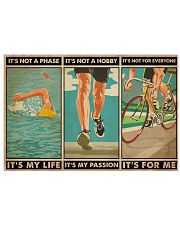 Triathlon It's Not A Phase It's My Life 36x24 Poster front