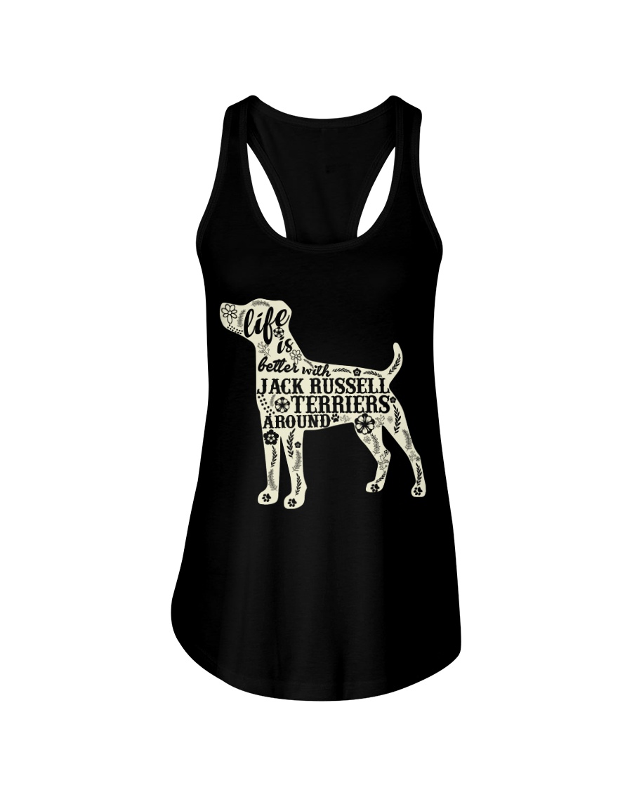 Life is better with jack russell terriers around Ladies Flowy Tank