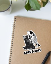 Cat And Tats Sticker - Single (Vertical) aos-sticker-single-vertical-lifestyle-front-16