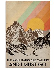Skiing The Mountains Are Calling 16x24 Poster front