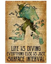 Scuba Life Is Diving 16x24 Poster front