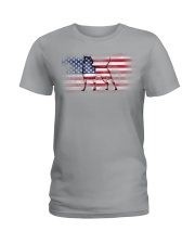 pitbull glasses Ladies T-Shirt thumbnail