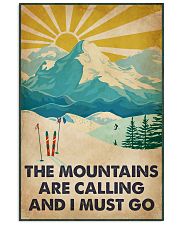 Skiing The Mountains Are Calling 16x24 Poster front