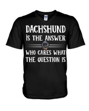 Dachshund V-Neck T-Shirt thumbnail