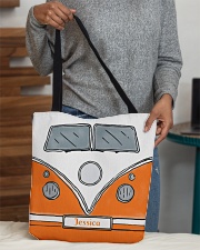 Camping Van Orange All-over Tote aos-all-over-tote-lifestyle-front-10