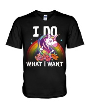 I do what i want V-Neck T-Shirt thumbnail