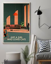 Cat Just A Girl 16x24 Poster lifestyle-poster-1