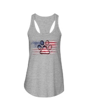 paw glasses Ladies Flowy Tank tile