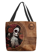 Skull Girl Print All-over Tote back