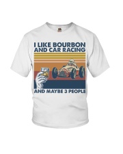 Racing I Like Bourbon And Car Racing Youth T-Shirt tile