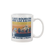 Racing I Like Bourbon And Car Racing Mug tile