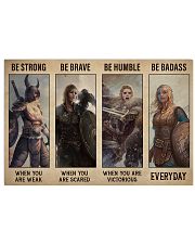 Viking Be Strong Be Brave 17x11 Poster front