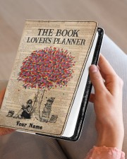 The Book Lover's Planner Medium - Leather Notebook aos-medium-leather-notebook-lifestyle-front-05