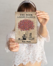The Book Lover's Planner Medium - Leather Notebook aos-medium-leather-notebook-lifestyle-front-09