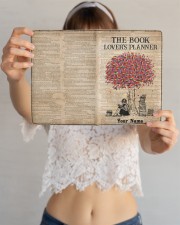 The Book Lover's Planner Medium - Leather Notebook aos-medium-leather-notebook-lifestyle-front-12