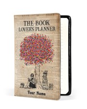 The Book Lover's Planner Medium - Leather Notebook front