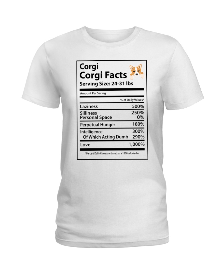 Corgi facts Ladies T-Shirt