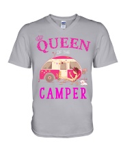 Queen of the camper V-Neck T-Shirt thumbnail